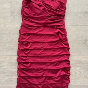 Strapless Red Dress